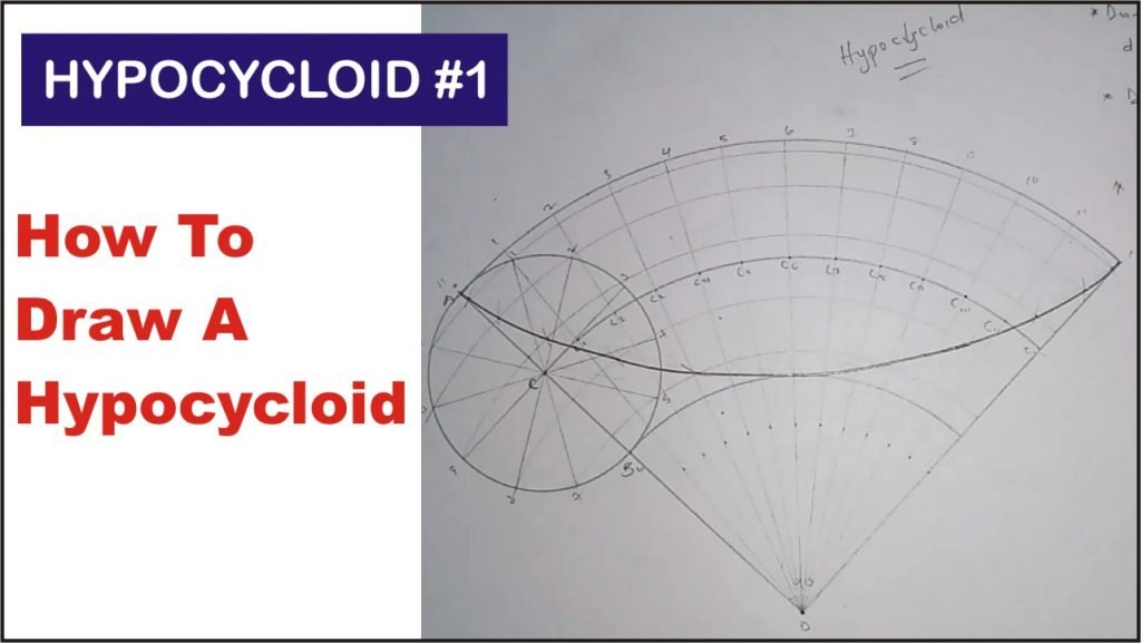 how to draw a hypocycloid in technical and engineering drawing