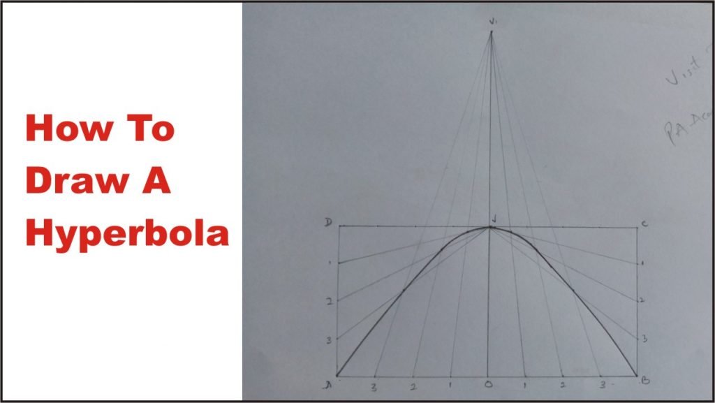 how to draw a hyperbola in engineering and technical drawing video tutorial for beginners