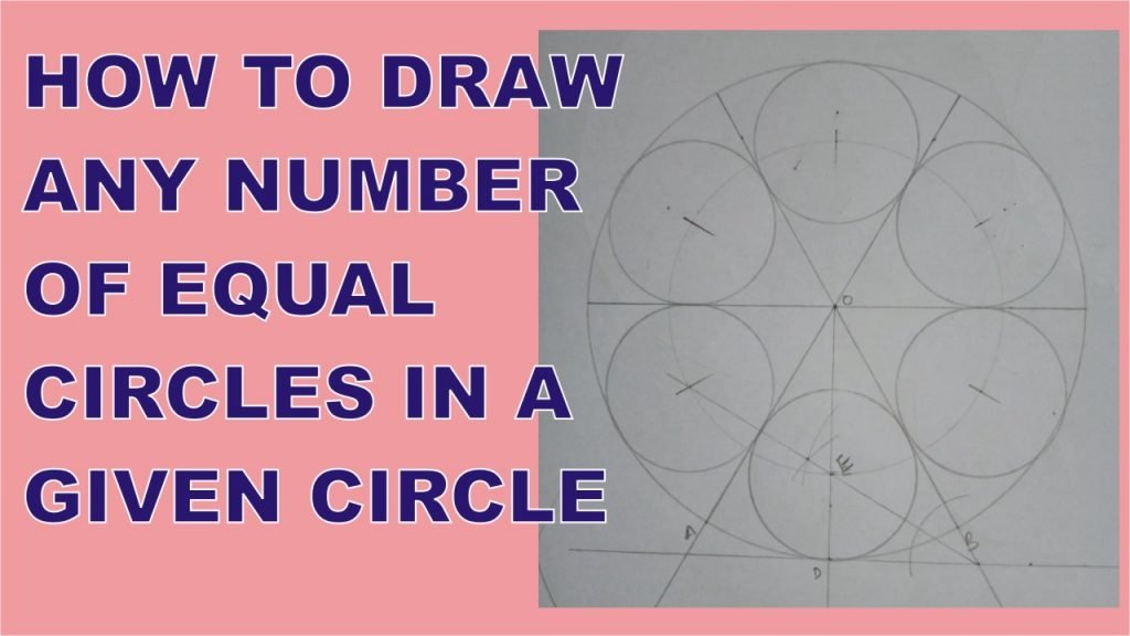 How to Draw Any Number of Equal Circles in a Given Circle, How to Inscribe Equal Circles in a Circle