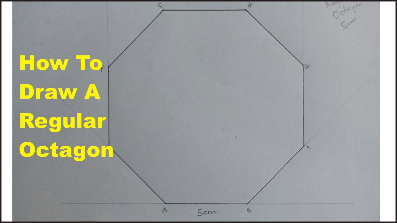Octagonal Drawings How to Draw a Regular OCTAGON when Given the Length of the Side - PA ...